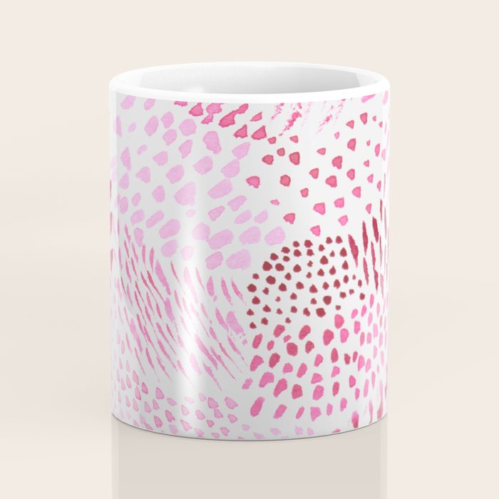 Watercolor Pink Rhythm II Coffee Mug Gallery Image 4