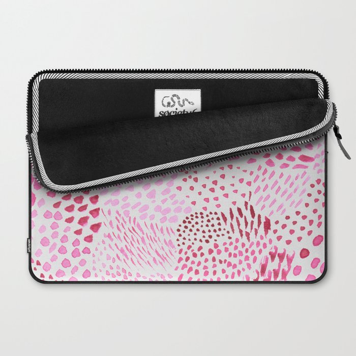 Watercolor Pink Rhythm II Laptop Sleeve Gallery Image 2