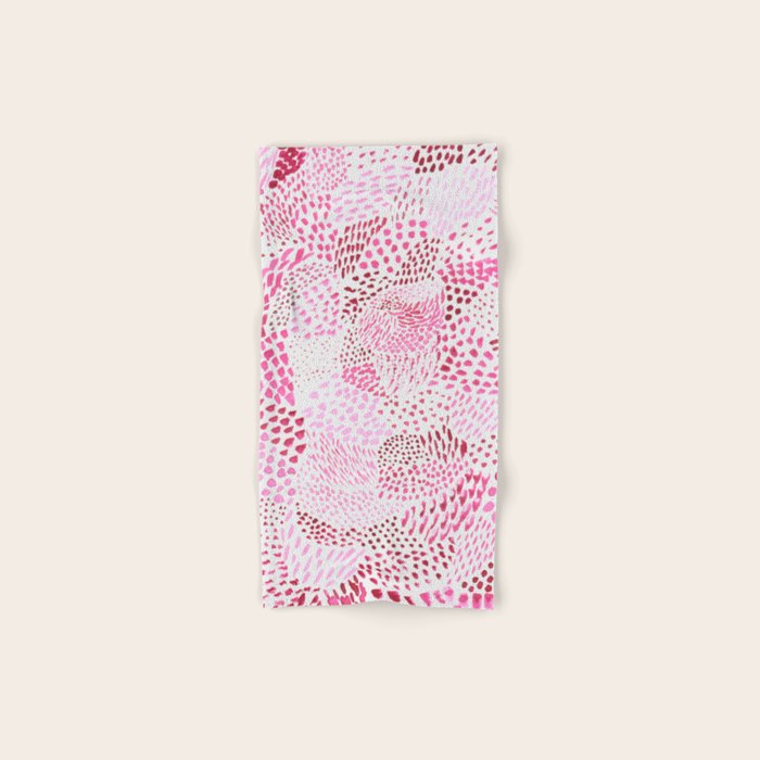 Watercolor Pink Rhythm II Bath Towel Gallery Image 1