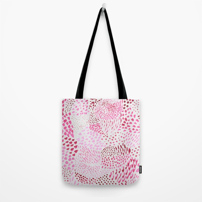 Watercolor Pink Rhythm II Tote Bag Gallery Image 2
