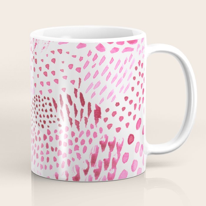 Watercolor Pink Rhythm II Coffee Mug Gallery Image 1