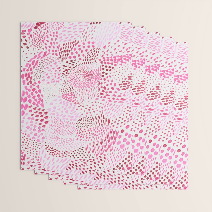 Watercolor Pink Rhythm II Wrapping Paper Gallery Image 3