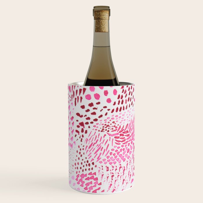 Watercolor Pink Rhythm II Wine Chiller Gallery Image 1