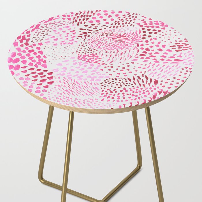 Watercolor Pink Rhythm II Side Table Gallery Image 2
