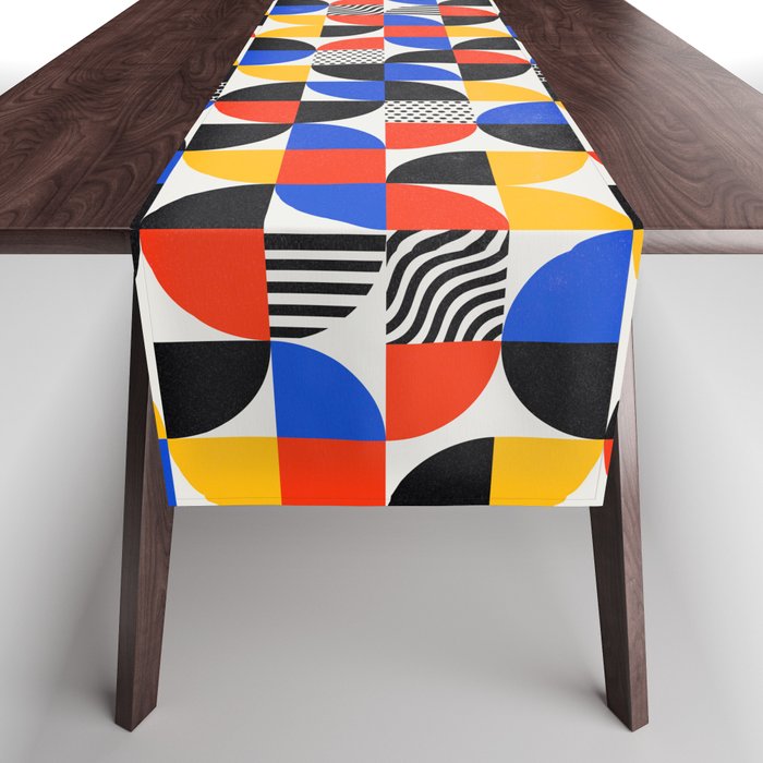 Shape & Pattern Study: Mid-Century Bauhaus Series Table Runner Gallery Image 1