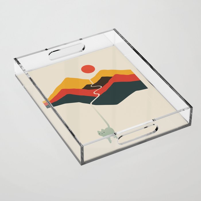 Cat Landscape 149 Acrylic Tray Gallery Image 1