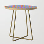 Mixed Stripes Pattern II Primary Rainbow Side Table Gallery Image 1
