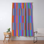 Mixed Stripes Pattern II Primary Rainbow Window Curtain Gallery Image 5