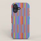Mixed Stripes Pattern II Primary Rainbow iPhone Case Gallery Image 1