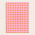 Checkered Plaid in Pink and Orange Notebook Gallery Image 4