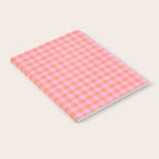 Checkered Plaid in Pink and Orange Notebook Gallery Image 2
