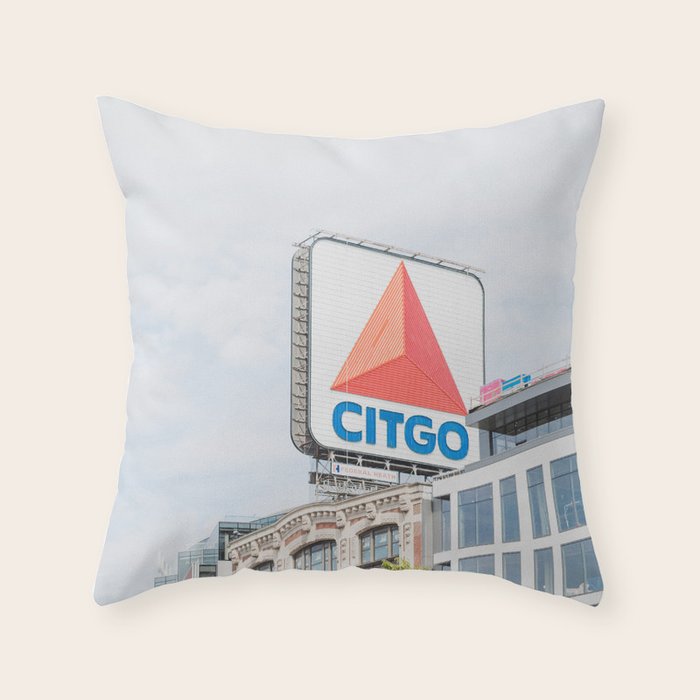 Boston Citgo Sign Throw Pillow Gallery Image 1