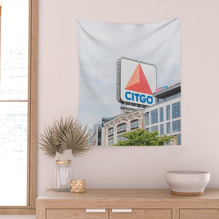 Boston Citgo Sign Wall Tapestry Gallery Image 2