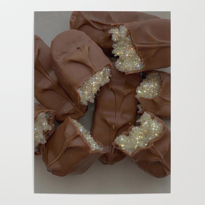 GLITTER CHOCOLATES | collage | brown | candy | yummy | sweet | eat | Tumblr | bling | sparkle shiny Poster Gallery Image 4
