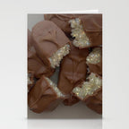 GLITTER CHOCOLATES | collage | brown | candy | yummy | sweet | eat | Tumblr | bling | sparkle shiny Stationery Card Gallery Image 2