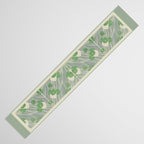 Green Geometric 1915 Hannah Borger Overbeck Table Runner Gallery Image 3