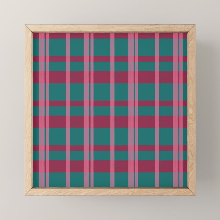 Classic Winter Plaid Flannel Mini Art Print Gallery Image 1