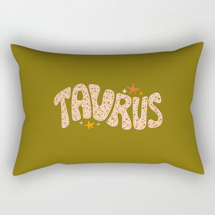 Starry Taurus Rectangular Pillow Gallery Image 2