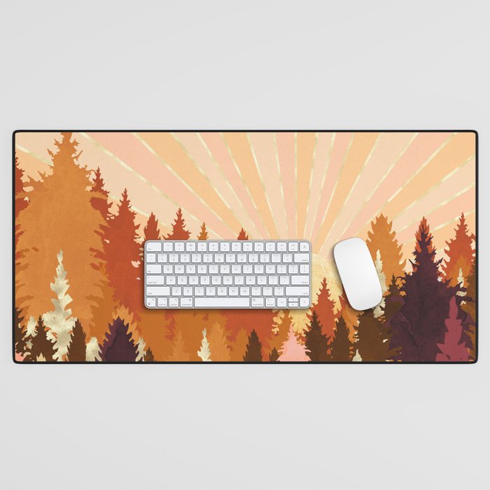 Autumn Forest Desk Mat Gallery Image 1