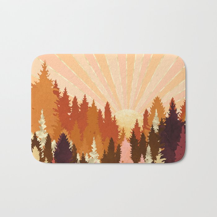 Autumn Forest Bath Mat Gallery Image 1