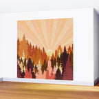 Autumn Forest Wall Mural Gallery Image 2