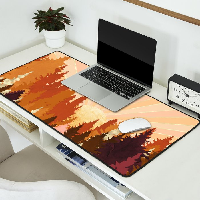 Autumn Forest Desk Mat Gallery Image 2
