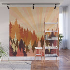 Autumn Forest Wall Mural Gallery Image 1