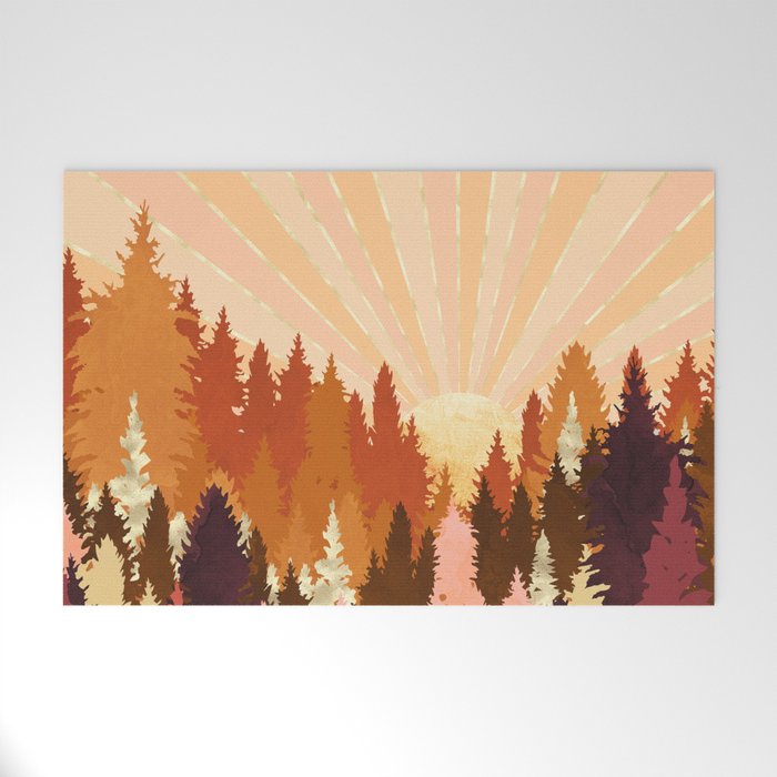 Autumn Forest Welcome Mat Gallery Image 1