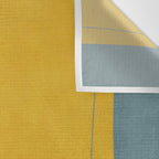 Gray Teal Mustard Modern Abstract Wall Tapestry Gallery Image 3