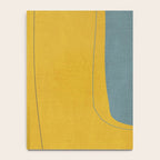 Gray Teal Mustard Modern Abstract Notebook Gallery Image 4