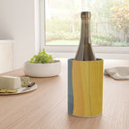 Gray Teal Mustard Modern Abstract Wine Chiller Gallery Image 4