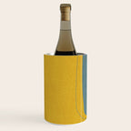 Gray Teal Mustard Modern Abstract Wine Chiller Gallery Image 3