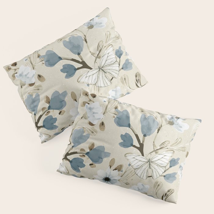 Flowers and Butterflies Pillow Sham Gallery Image 3