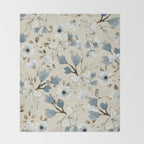 Flowers and Butterflies Throw Blanket Gallery Image 2