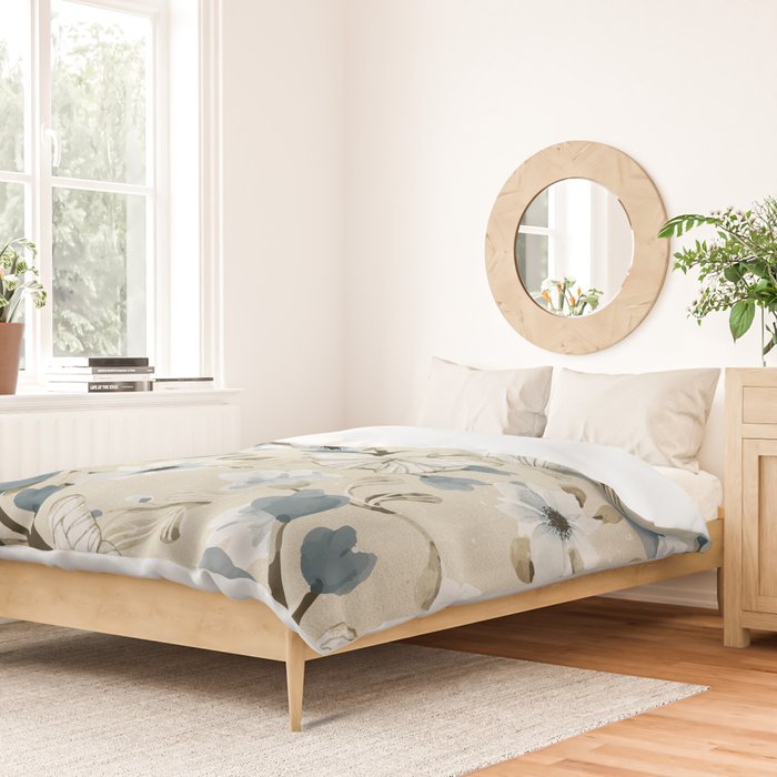 Flowers and Butterflies Duvet Cover Gallery Image 2