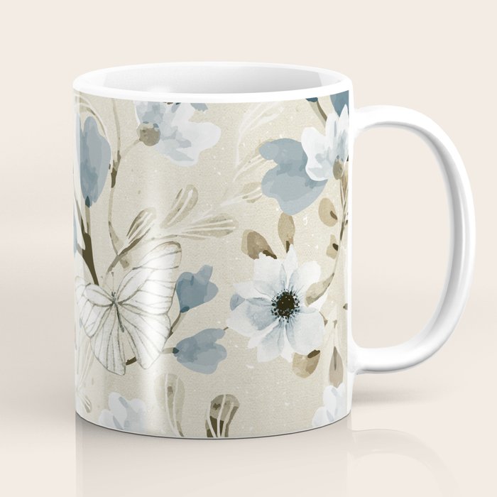 Flowers and Butterflies Coffee Mug Gallery Image 1