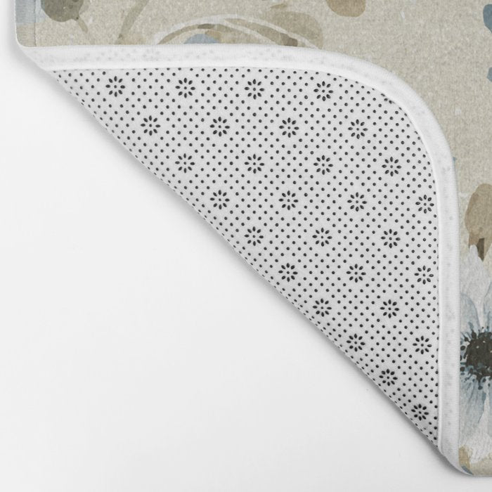 Flowers and Butterflies Bath Mat Gallery Image 2