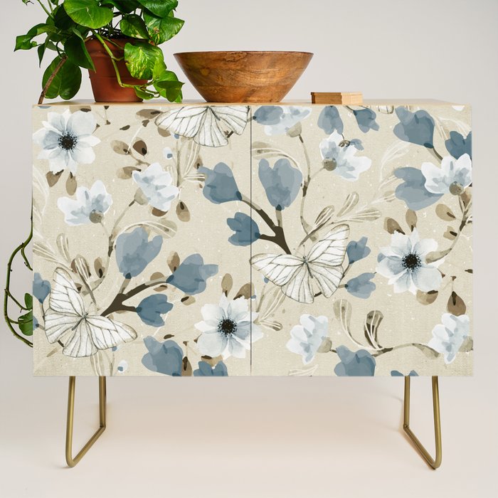Flowers and Butterflies Credenza Gallery Image 1