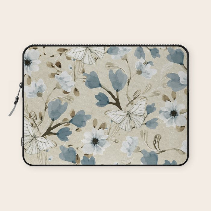 Flowers and Butterflies Laptop Sleeve Gallery Image 1