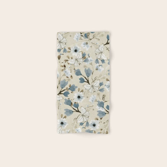 Flowers and Butterflies Bath Towel Gallery Image 1