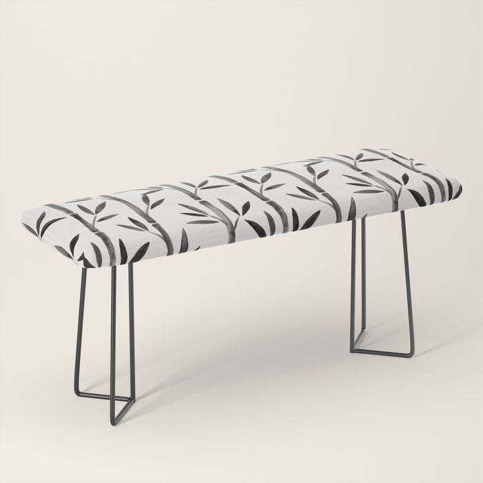 Black Bamboo Bench Gallery Image 1