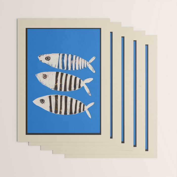 Bold Stripes Beneath the Surface Wrapping Paper Gallery Image 3