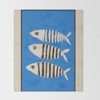 Bold Stripes Beneath the Surface Throw Blanket Gallery Image 2