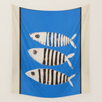 Bold Stripes Beneath the Surface Wall Tapestry Gallery Image 4