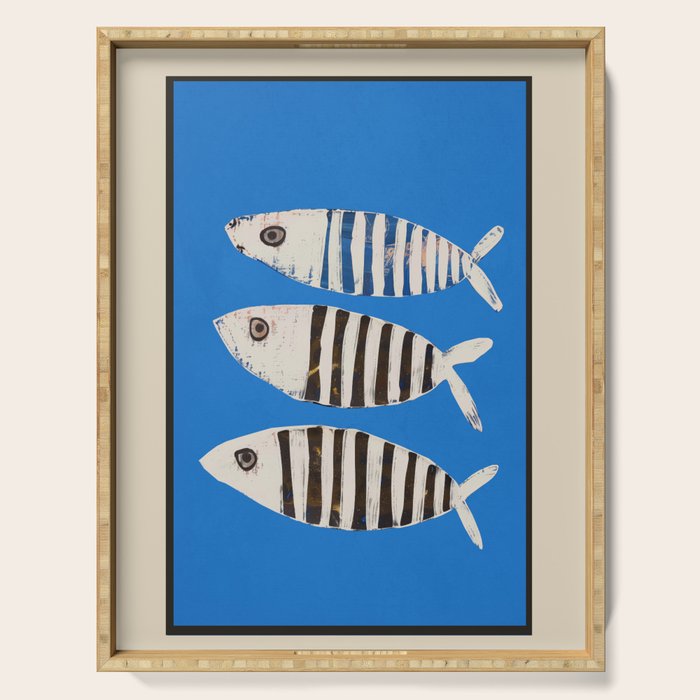 Bold Stripes Beneath the Surface Serving Tray Gallery Image 1