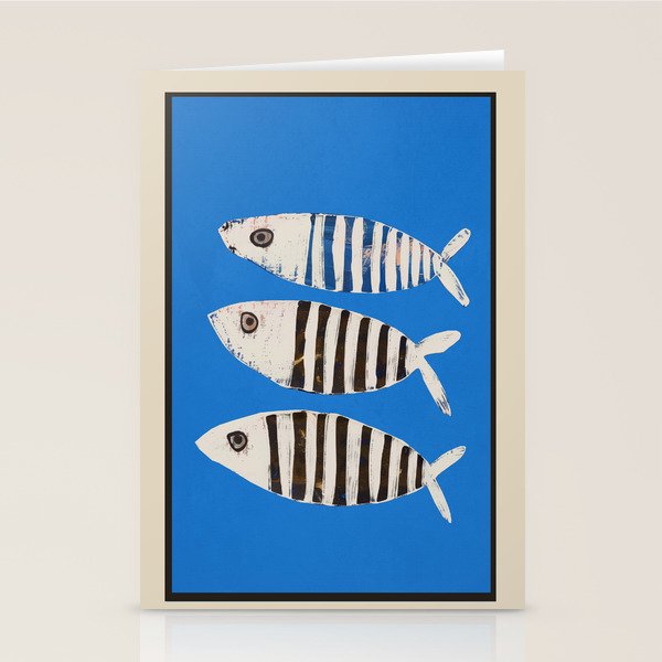 Bold Stripes Beneath the Surface Stationery Card Gallery Image 2
