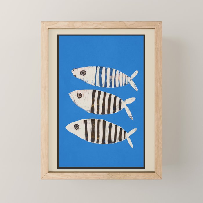 Bold Stripes Beneath the Surface Mini Art Print Gallery Image 1