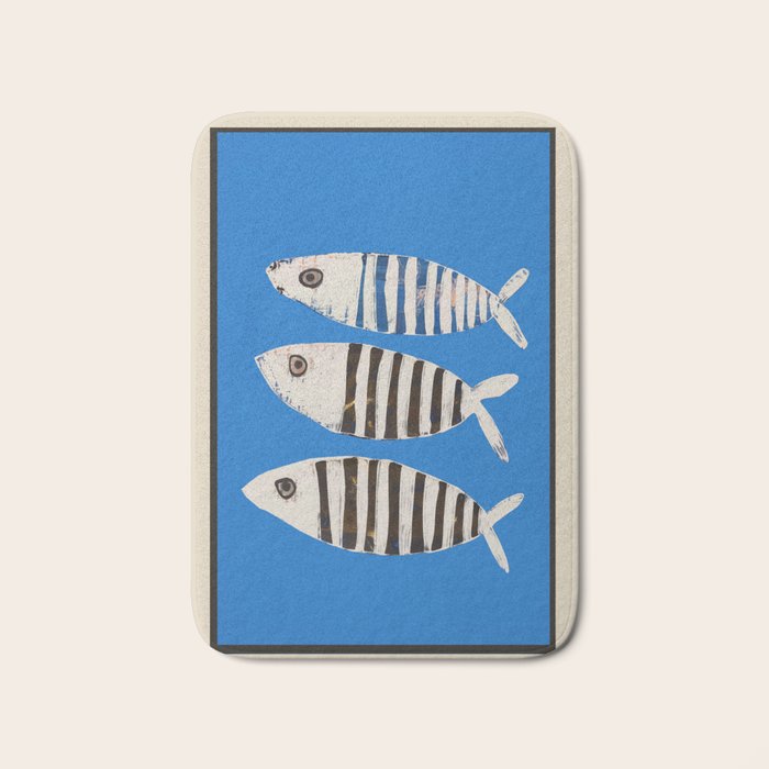 Bold Stripes Beneath the Surface Bath Mat Gallery Image 1