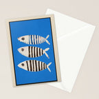 Bold Stripes Beneath the Surface Stationery Card Gallery Image 2