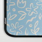 Hand drawn flower nature art pattern Laptop Sleeve Gallery Image 3